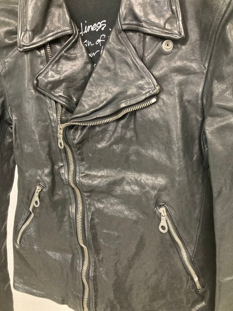 バックラッシュ　イタリアンダブルショルダー　ダブルライダース　M.BLK