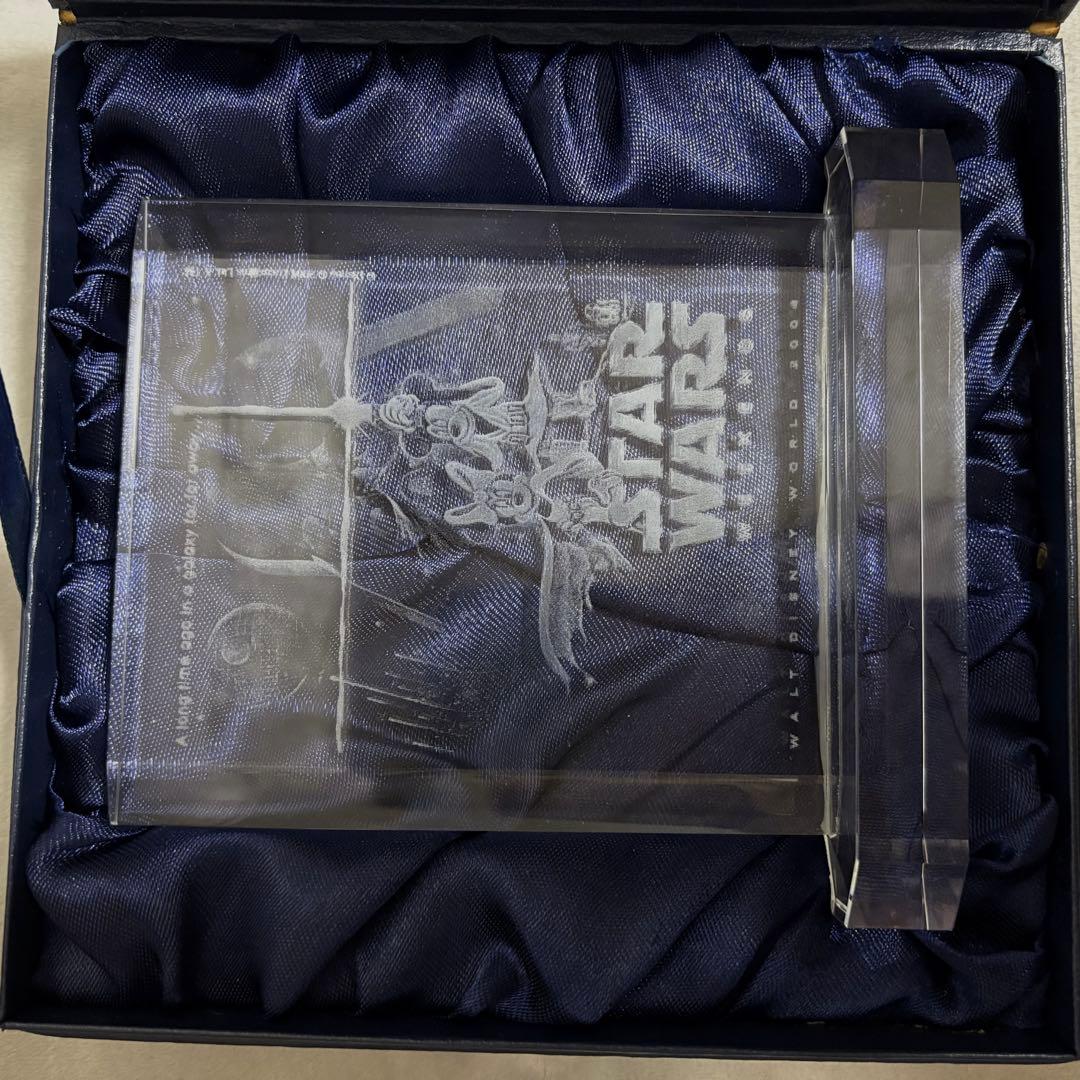 スターウォーズウィークエンド2004 ミッキー＆ミニー クリスタルスタンド