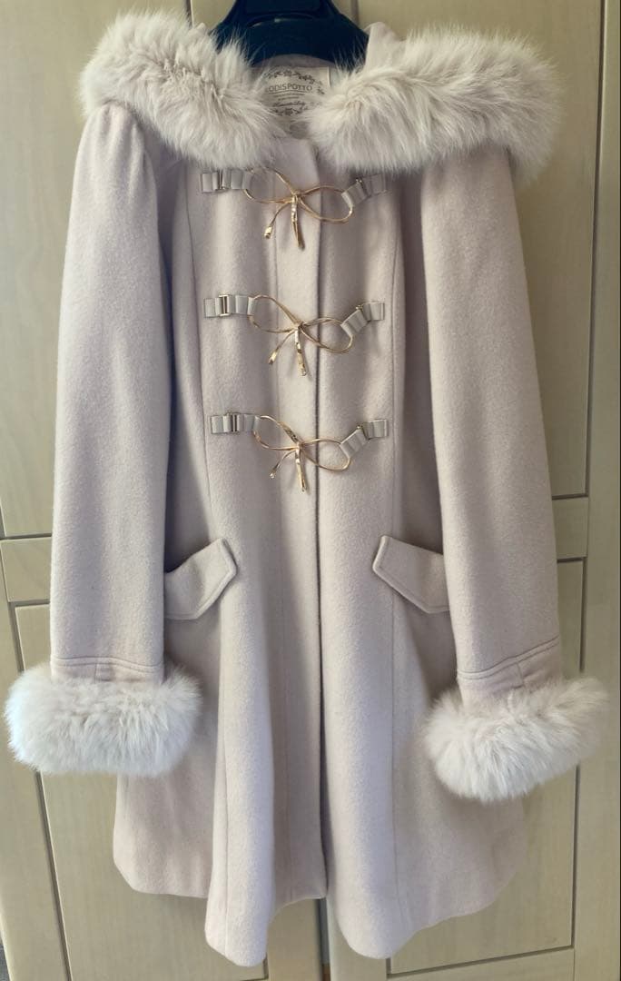 LODISPOTTO スウィートリュバンダッフルコート　薄ピンク　美品