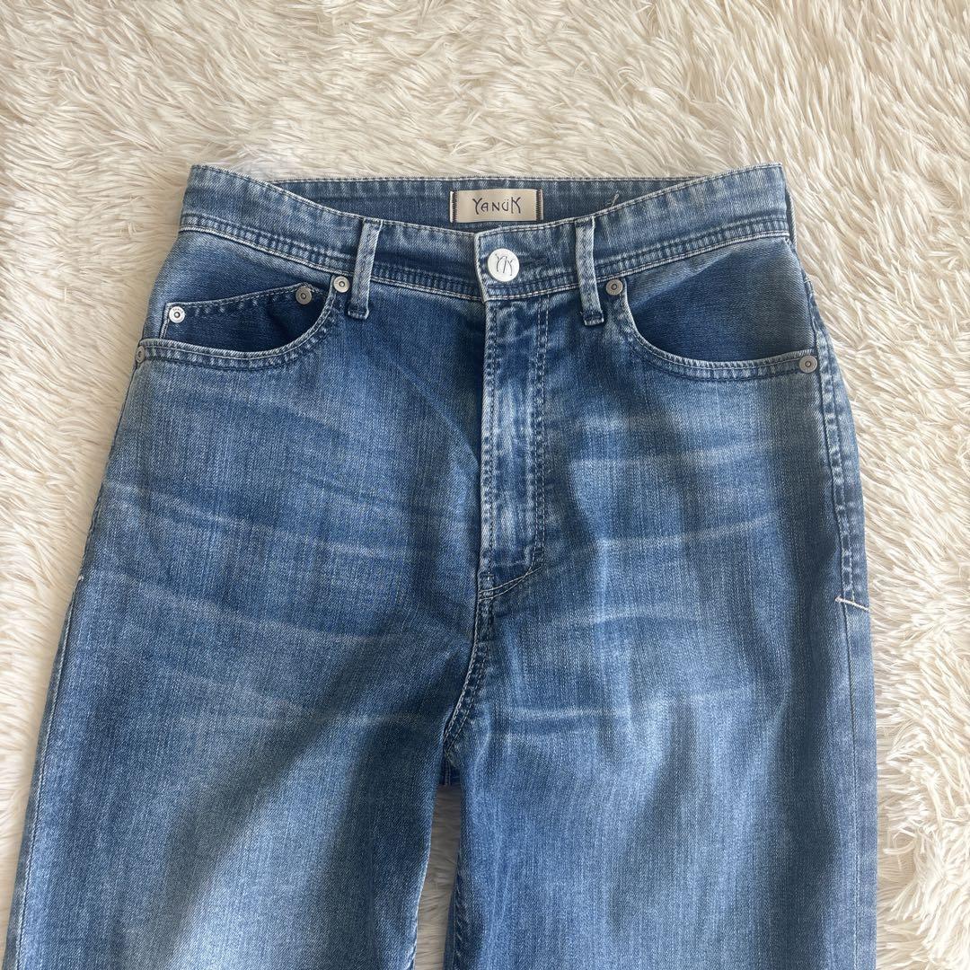 人気【YANUK】Lea ボーイズストレート(W26)APS デニムパンツ 美品