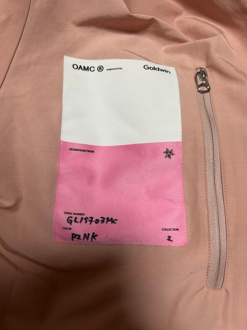 美品　GOLDWIN x OAMC overshirt jacket　ピンク　M