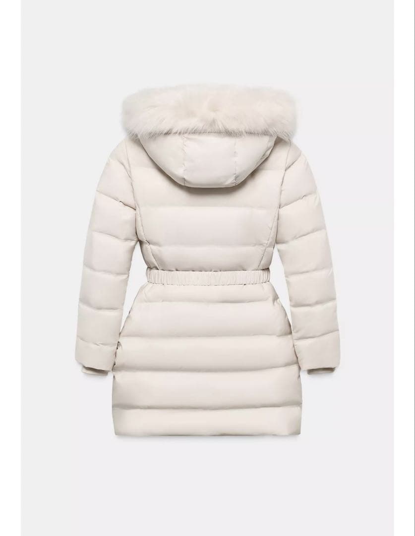 撥水加工入りウィンドブレーカーフード付きダウンジャケット　XS