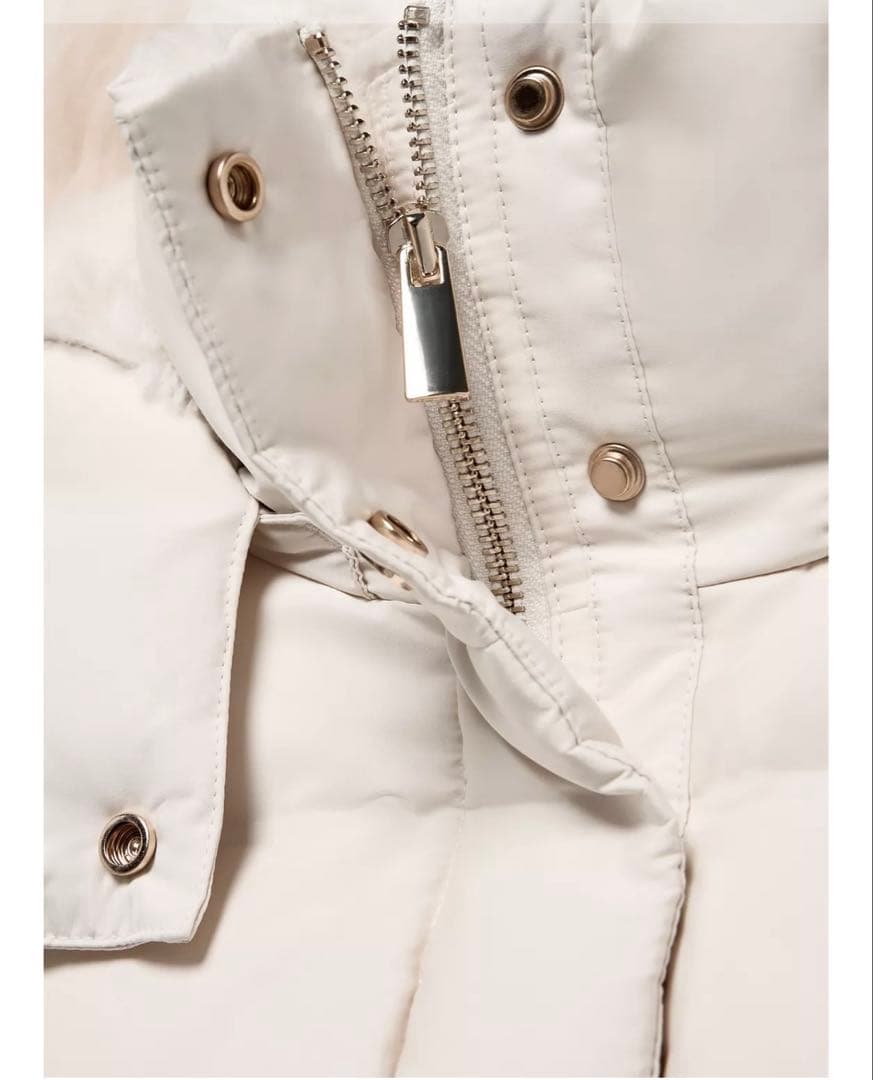 撥水加工入りウィンドブレーカーフード付きダウンジャケット　XS