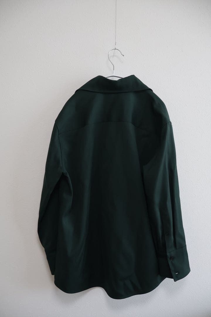 JIL SANDER ダークグリーン 長袖シャツ