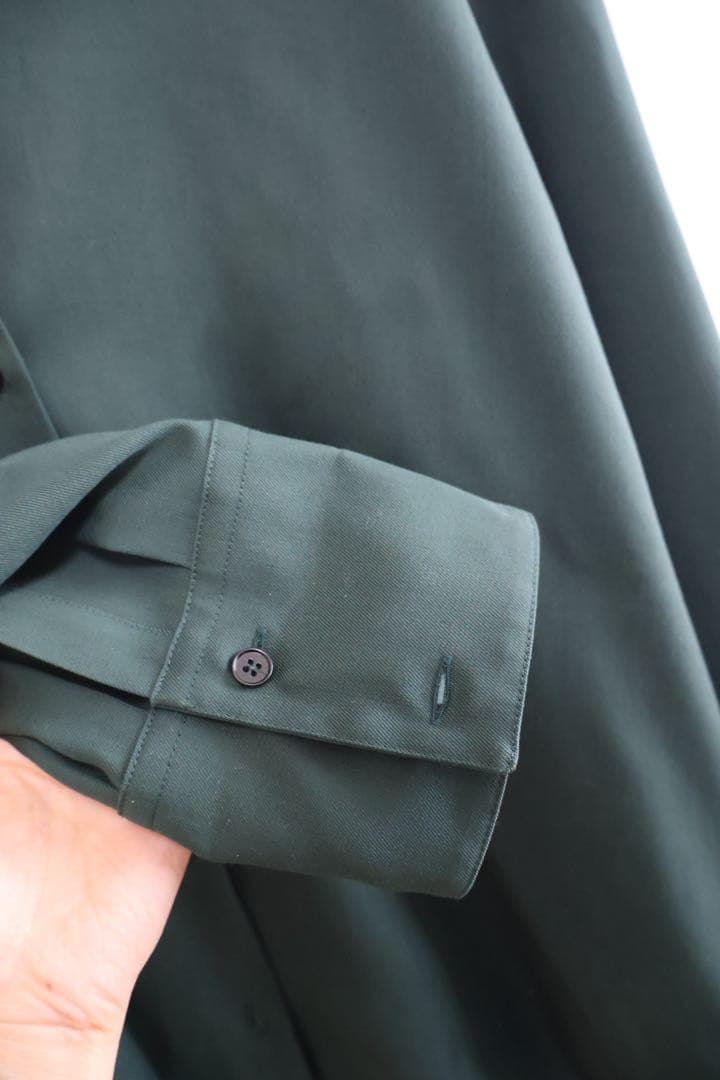 JIL SANDER ダークグリーン 長袖シャツ