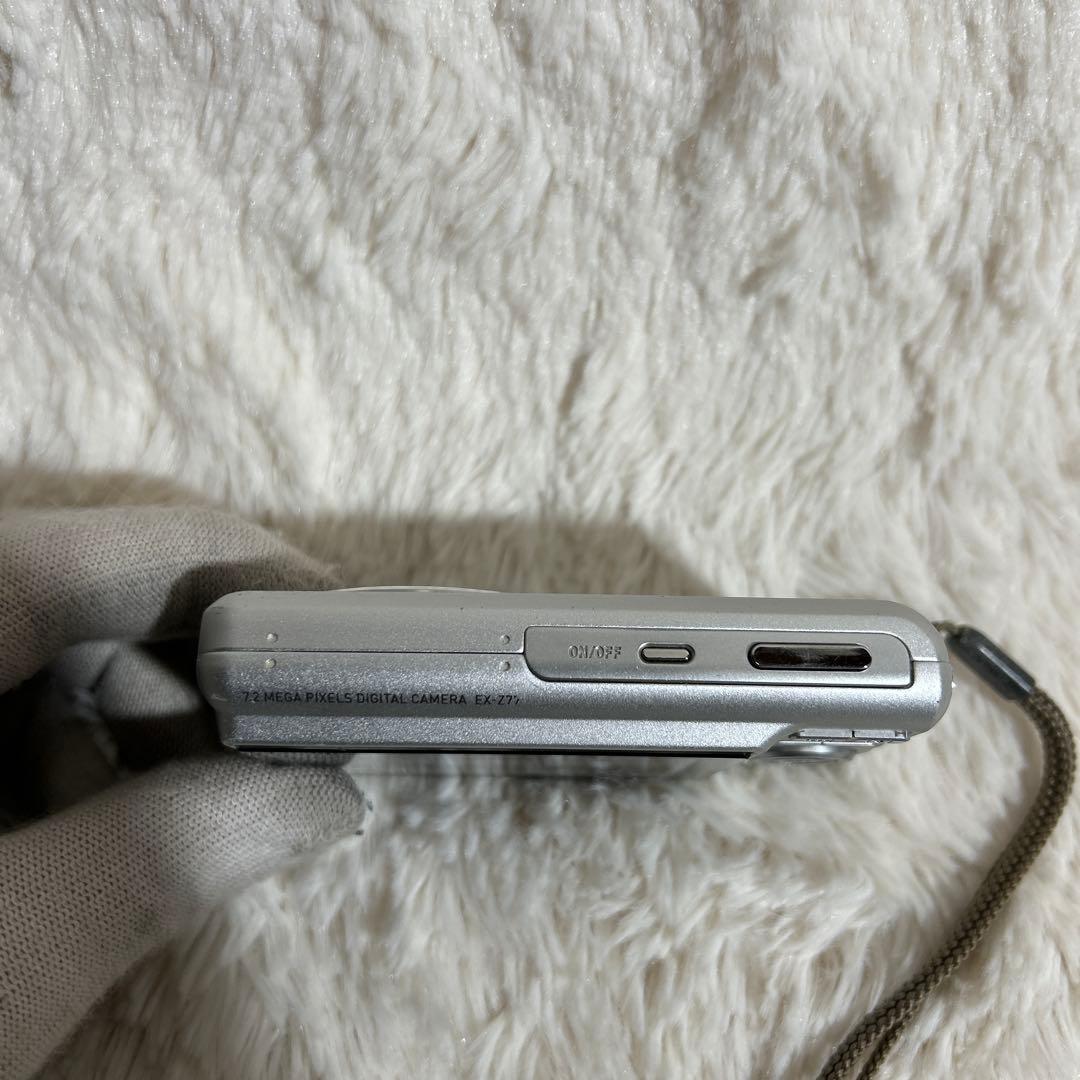 【動作確認済み】CASIO EXILIM EX-Z77 デジタルカメラ シルバー