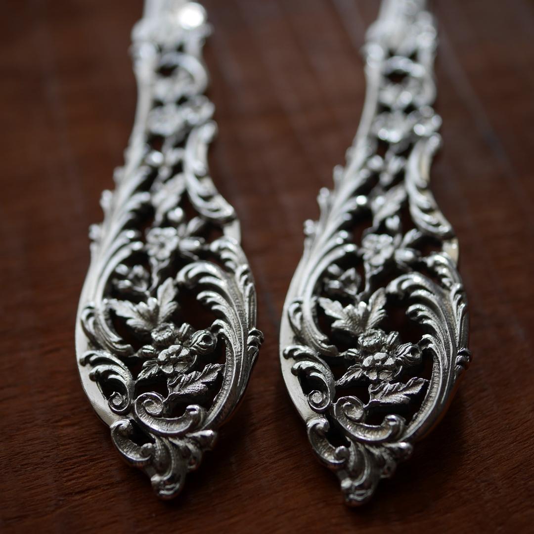 ◆アンティーク◆シルバー950◆JeanGranvigne◆スプーン2本セット◆