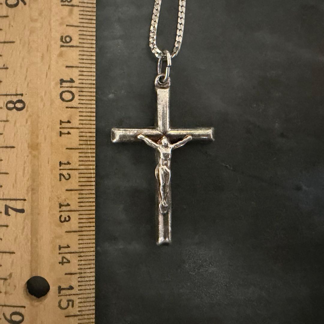 ヴィンテージ　シルバー　925 イタリア　アンティーク　ロザリオ　ネックレス