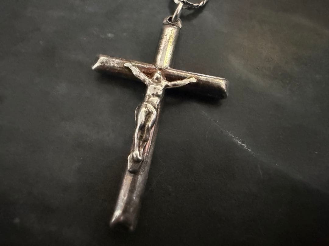 ヴィンテージ　シルバー　925 イタリア　アンティーク　ロザリオ　ネックレス