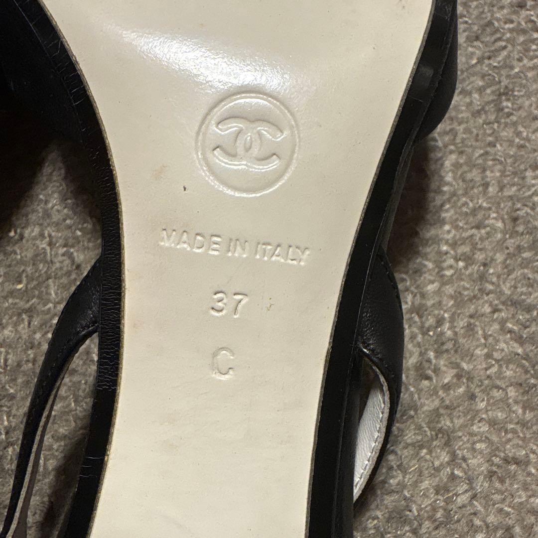 シャネル　CHANEL ロゴデザイン　パンプス　37 サイズ　24センチ　美品