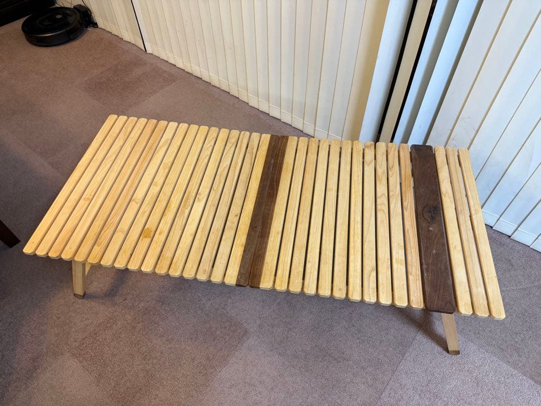 196 KUROSON370F 2つ折り ウッドテーブル