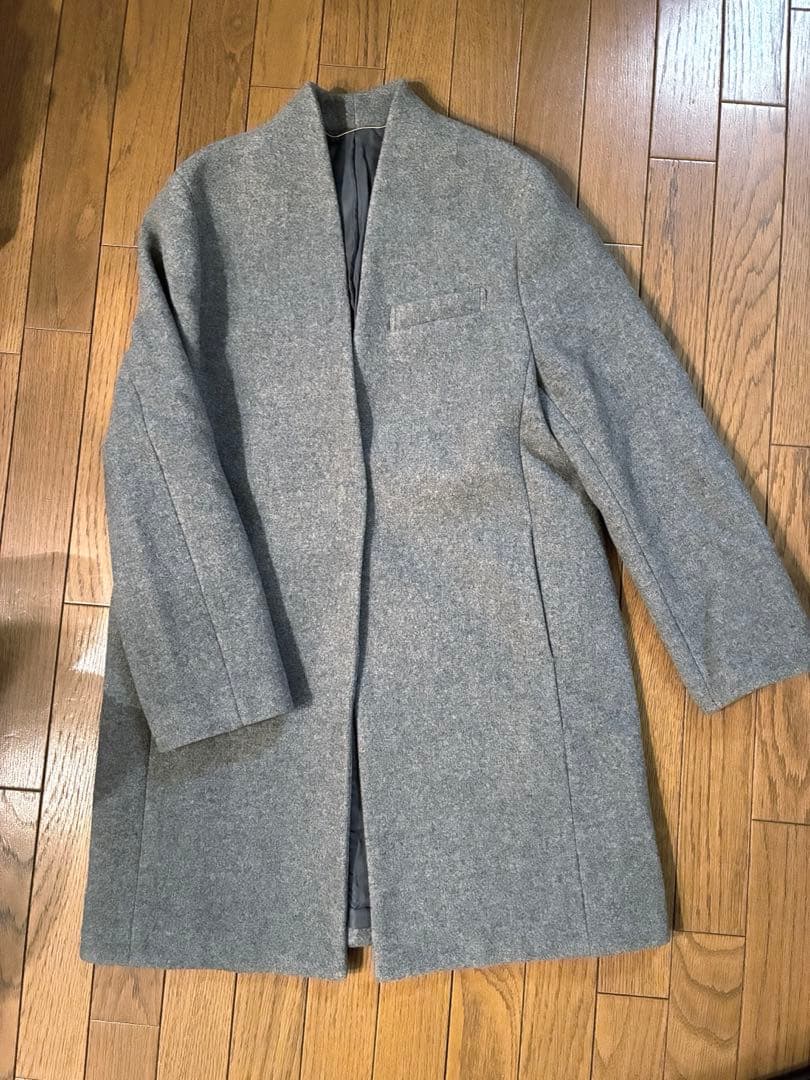 deuxieme classe ノーカラー　チェスターコート　超美品‼️