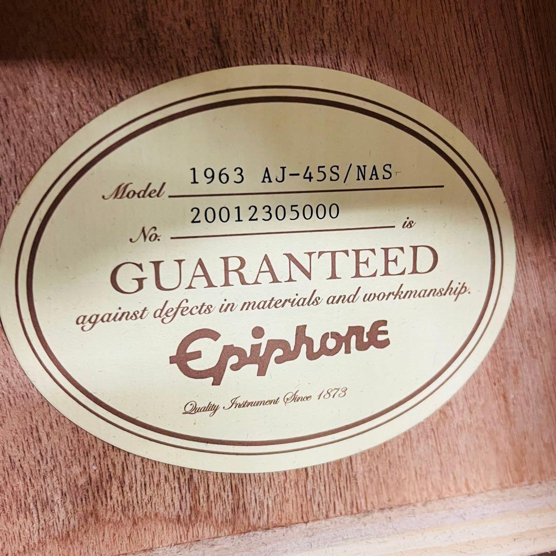 美品 Epiphone アコースティックギター 1963 AJ-45S/NAS