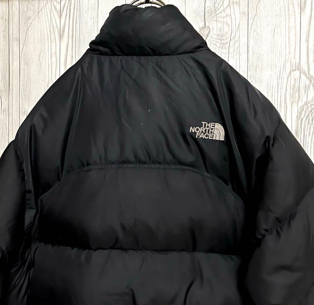 ノースフェイス　ダウンジャケット　レディースL　700フィル　ブラック黒　古着