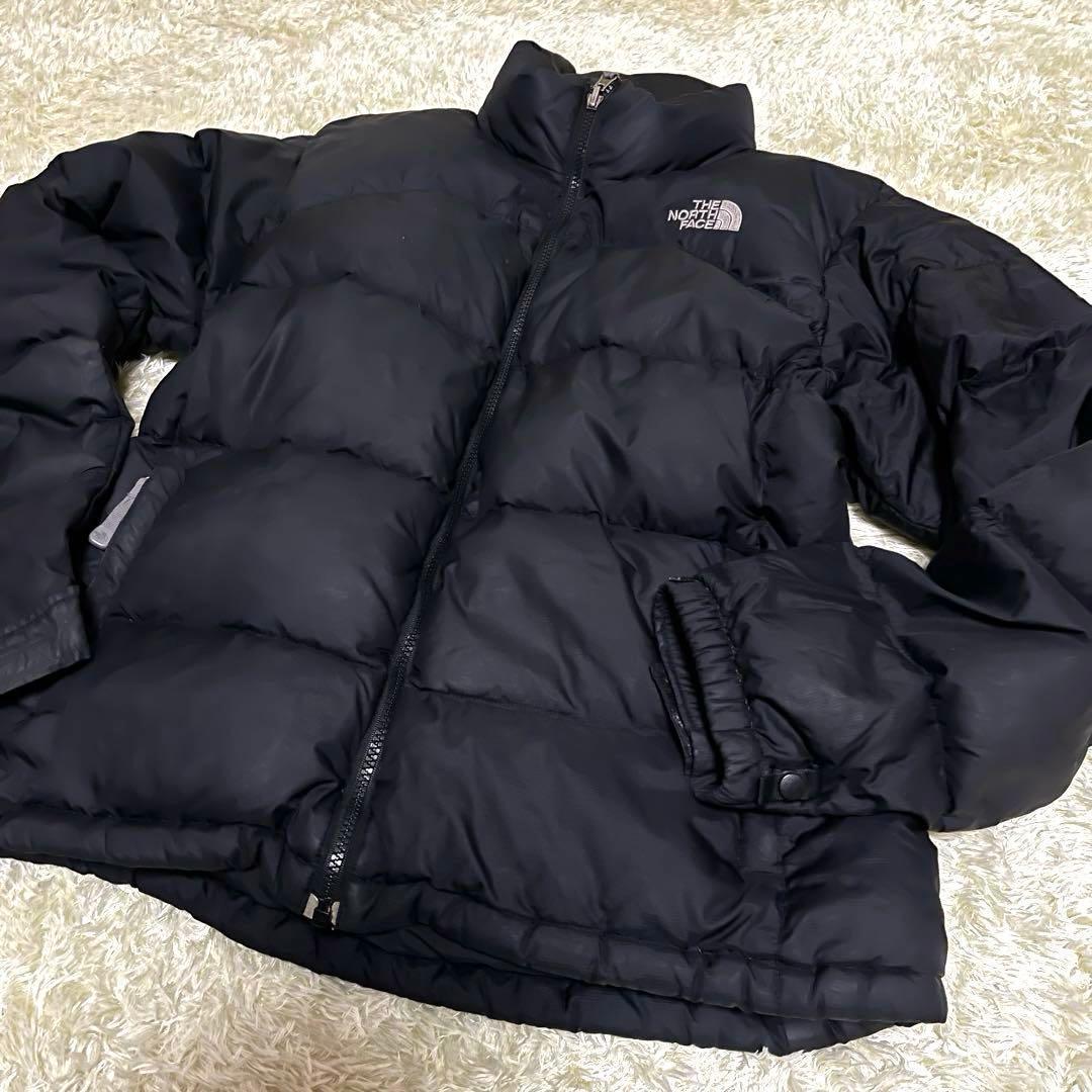 ノースフェイス　ダウンジャケット　レディースL　700フィル　ブラック黒　古着