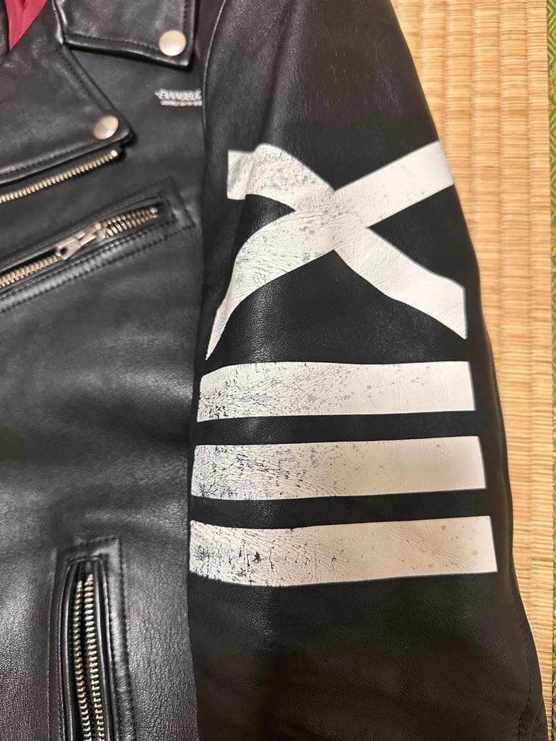 RADIO EVA エヴァ13号機 マリ着用 本革ダブルライダースジャケット L