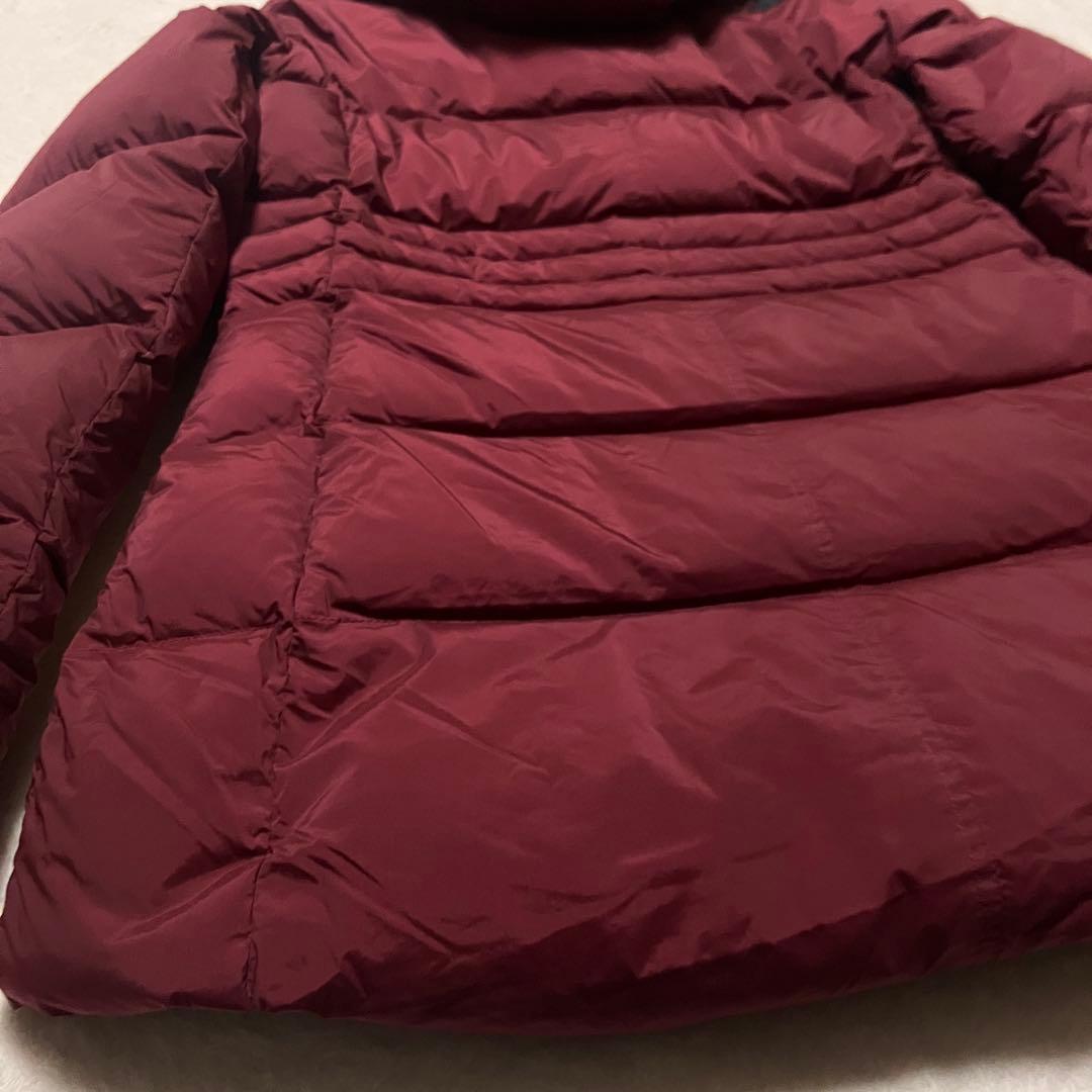 THE NORTH FACE ダウンジャケット M バーガンディ 羽毛 ハーフ丈