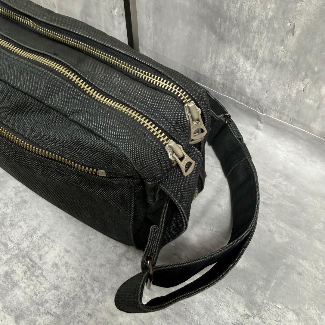 PORTER ショルダーバッグ 黒 キャンバス 日本製 吉田カバン