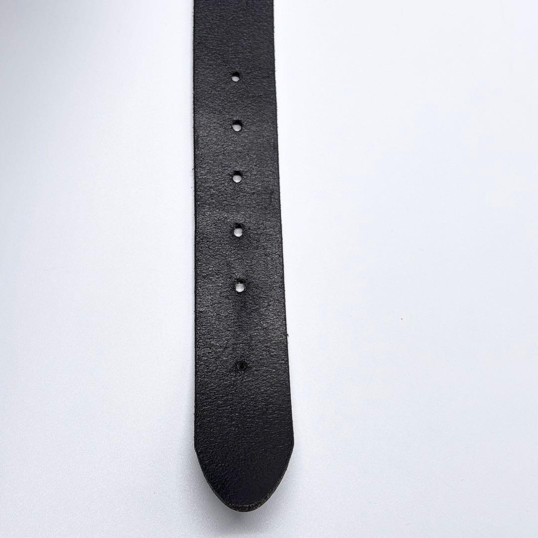 ヴェルサーチ ベルト メデューサ ゴールド金具 レザー ブラック