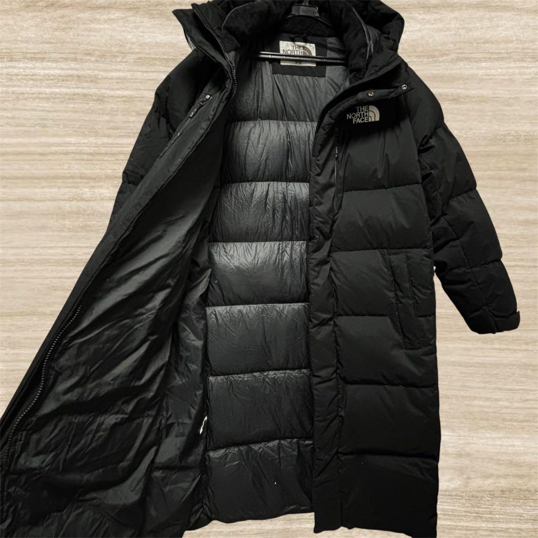 超美品 ノースフェイス ホワイトレーベル ロングダウン 黒 M