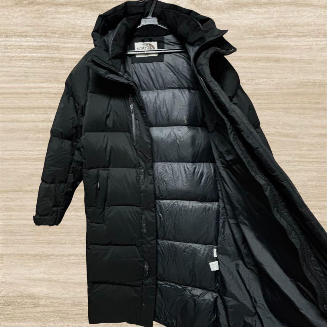 超美品 ノースフェイス ホワイトレーベル ロングダウン 黒 M