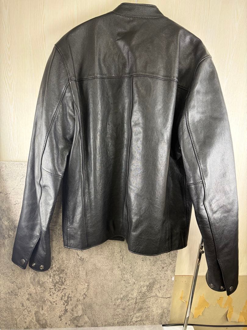 【美品】コーチ　黒 レザー シングルライダースジャケット