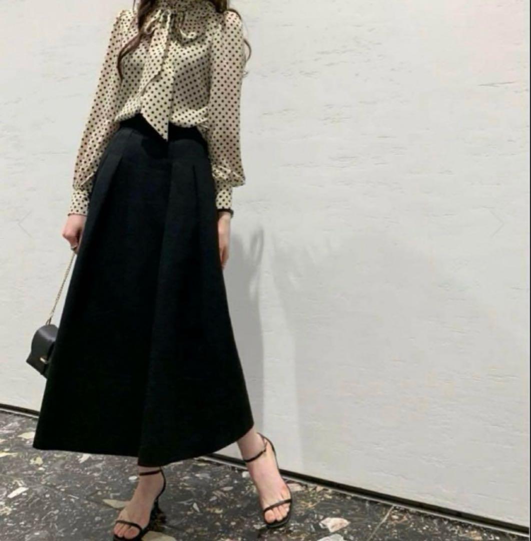 アルアバイル　ルルウィルビー デシンドットフリルボウタイブラウス