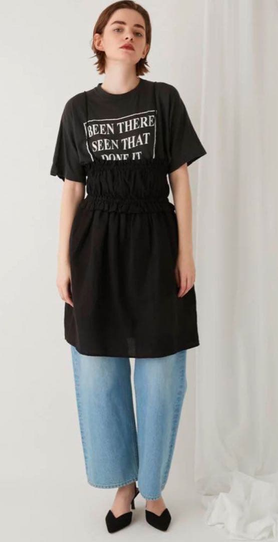 crinkle crinkle crinkle コットンリネンロングキャミソール