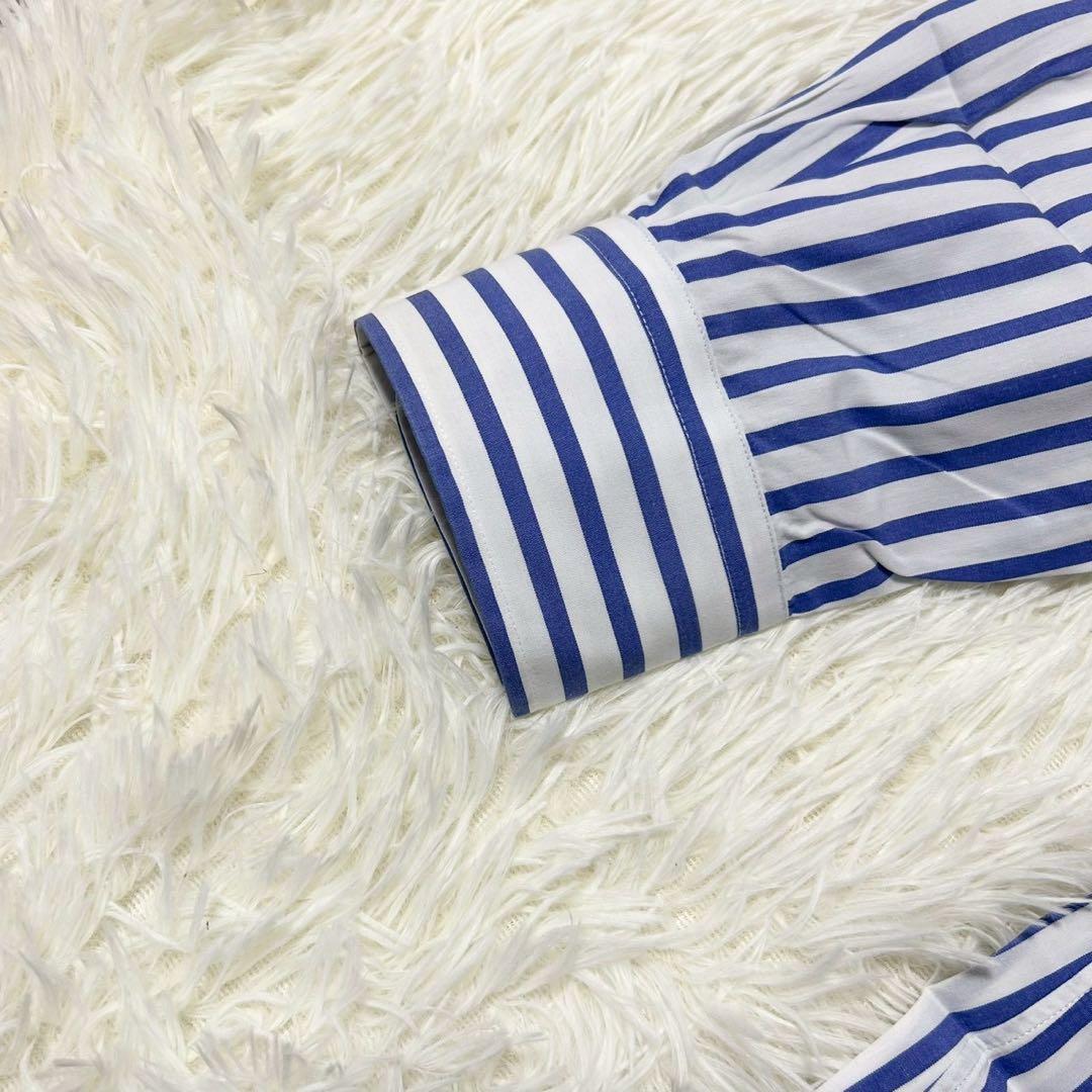 ラルフローレン メンズ シャツ ストライプ コットン100 カスタムフィット L