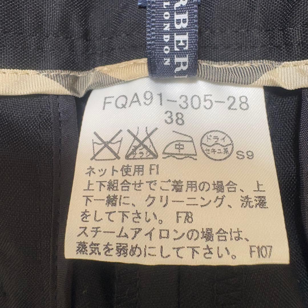 美品・ バーバリーロンドン パンツスーツ ブラック ノバチェック 38