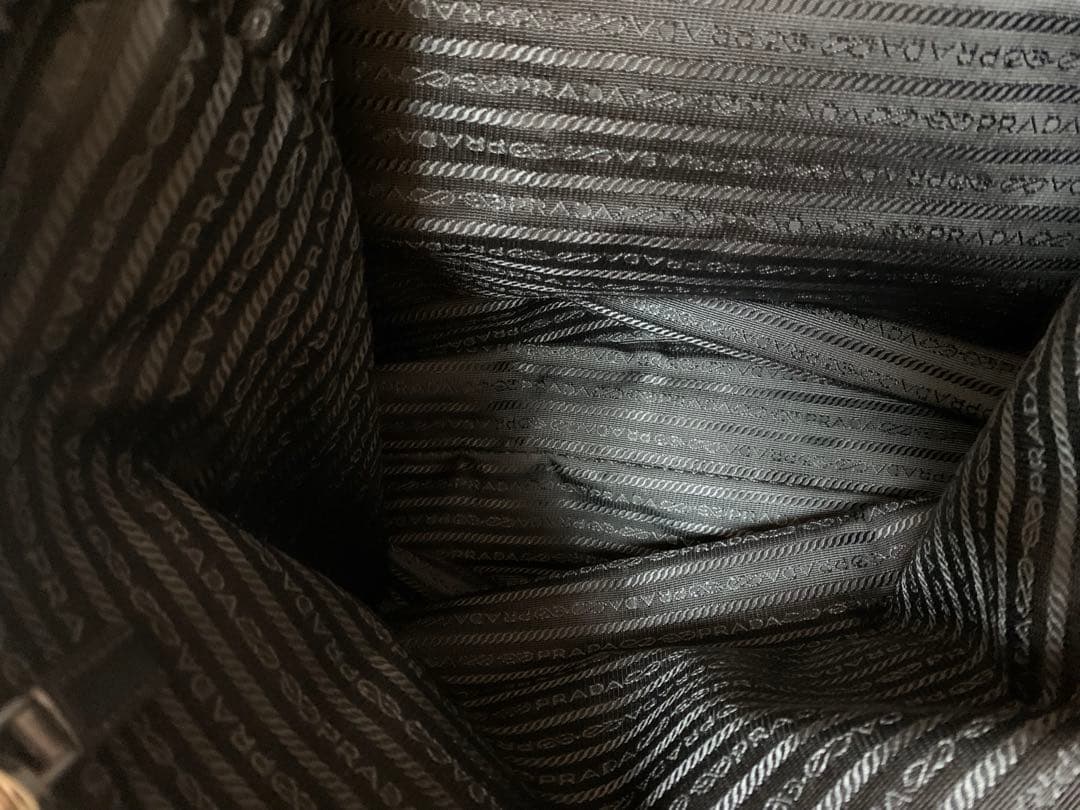 [美品]プラダ トートバッグ　ナイロン　ブラック