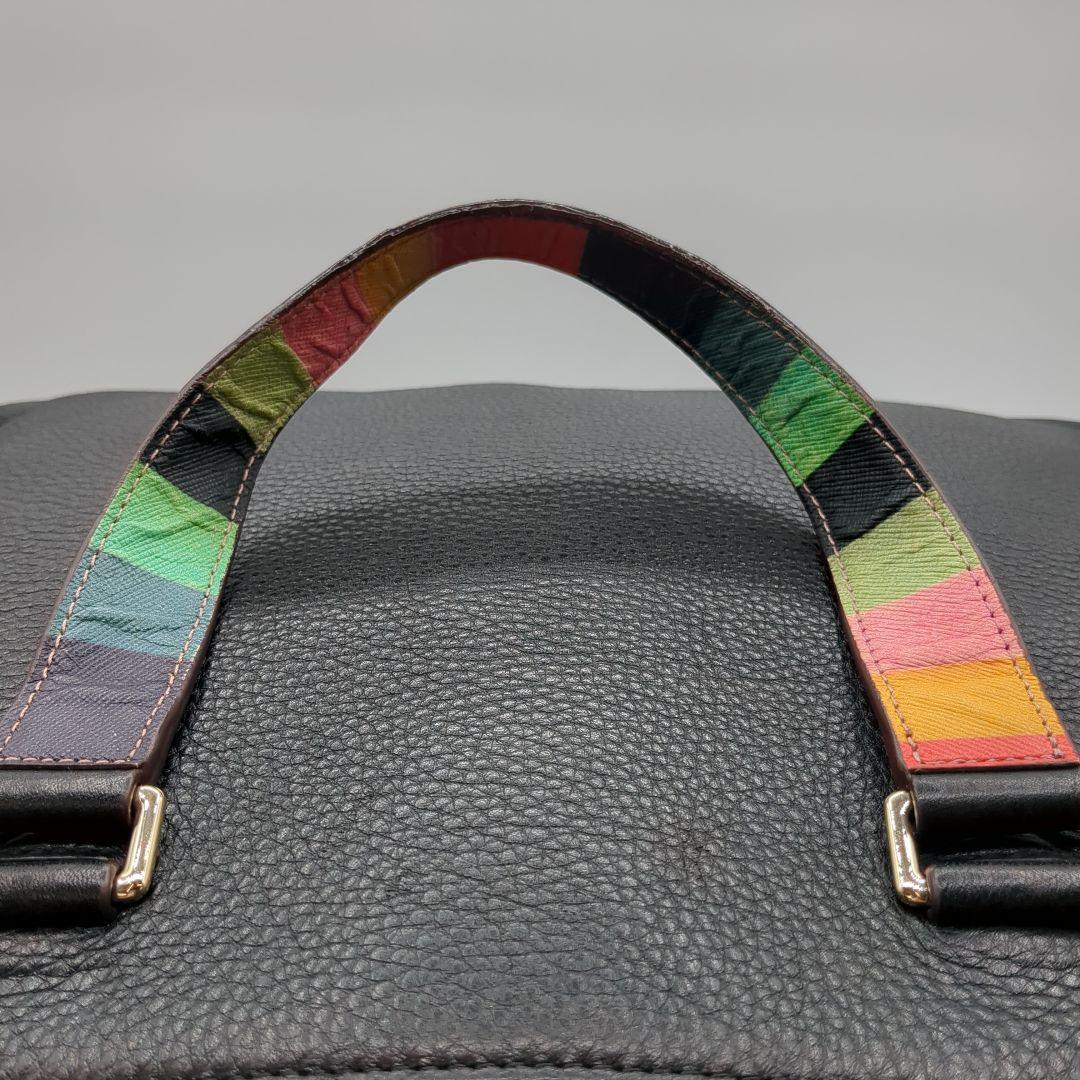 Paul Smith ポール・スミス シボ革 ビジネスバッグ ブラック