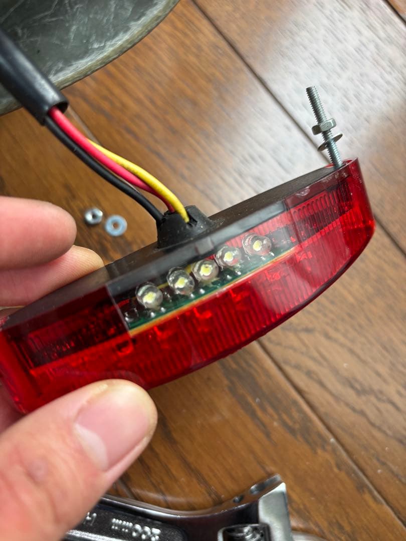 sr400 リアフェンダー　ラウンドボブフェンダーキット　GOODS製