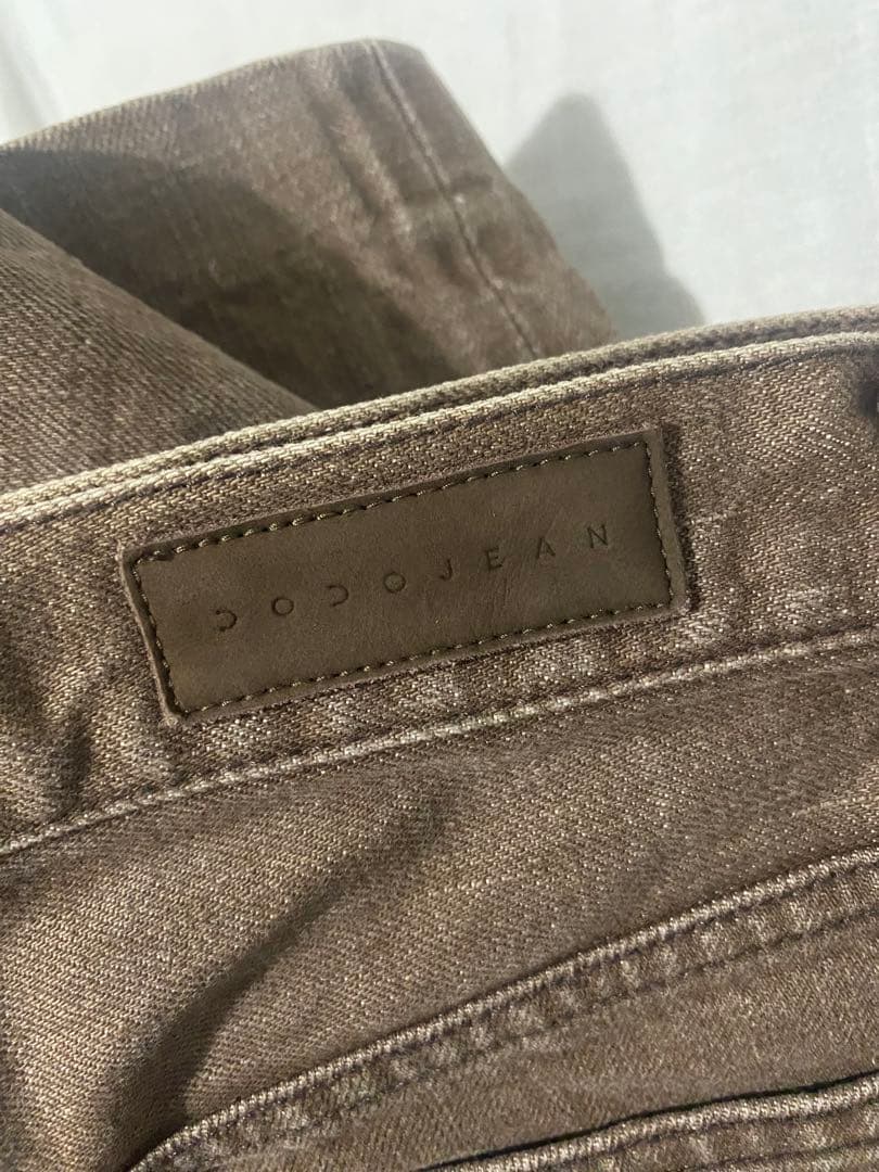 DODOJEAN BASICブラウン ストレートデニム