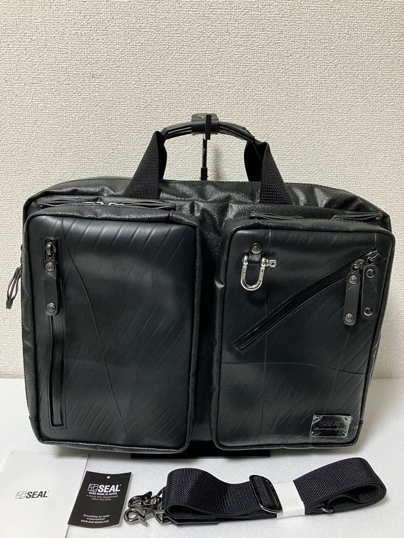新品　SEAL 森野帆布コラボ　3WAY バッグ　シール　黒　ブラック