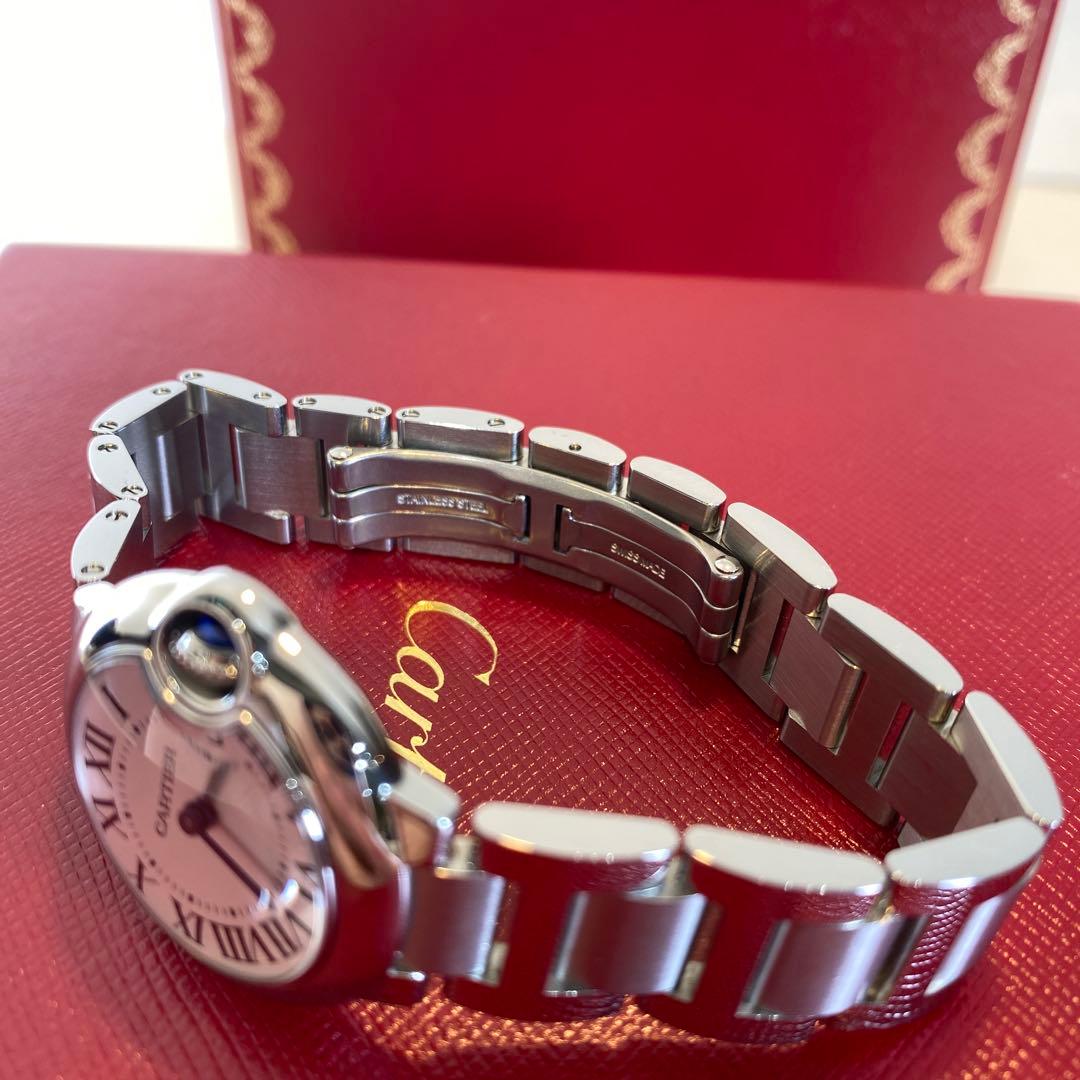 【未使用に近い】カルティエ バロンブルー　28 クオーツ　レディース時計