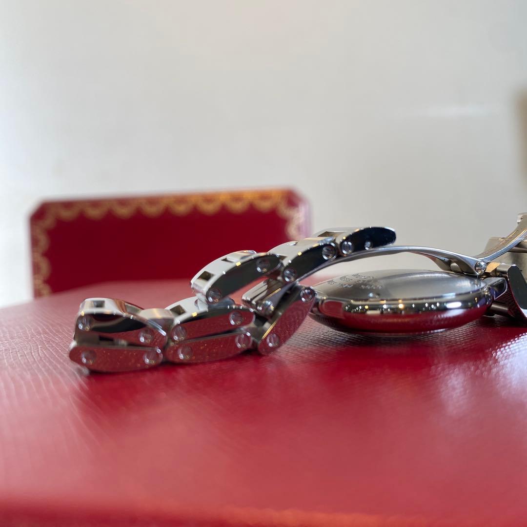 【未使用に近い】カルティエ バロンブルー　28 クオーツ　レディース時計