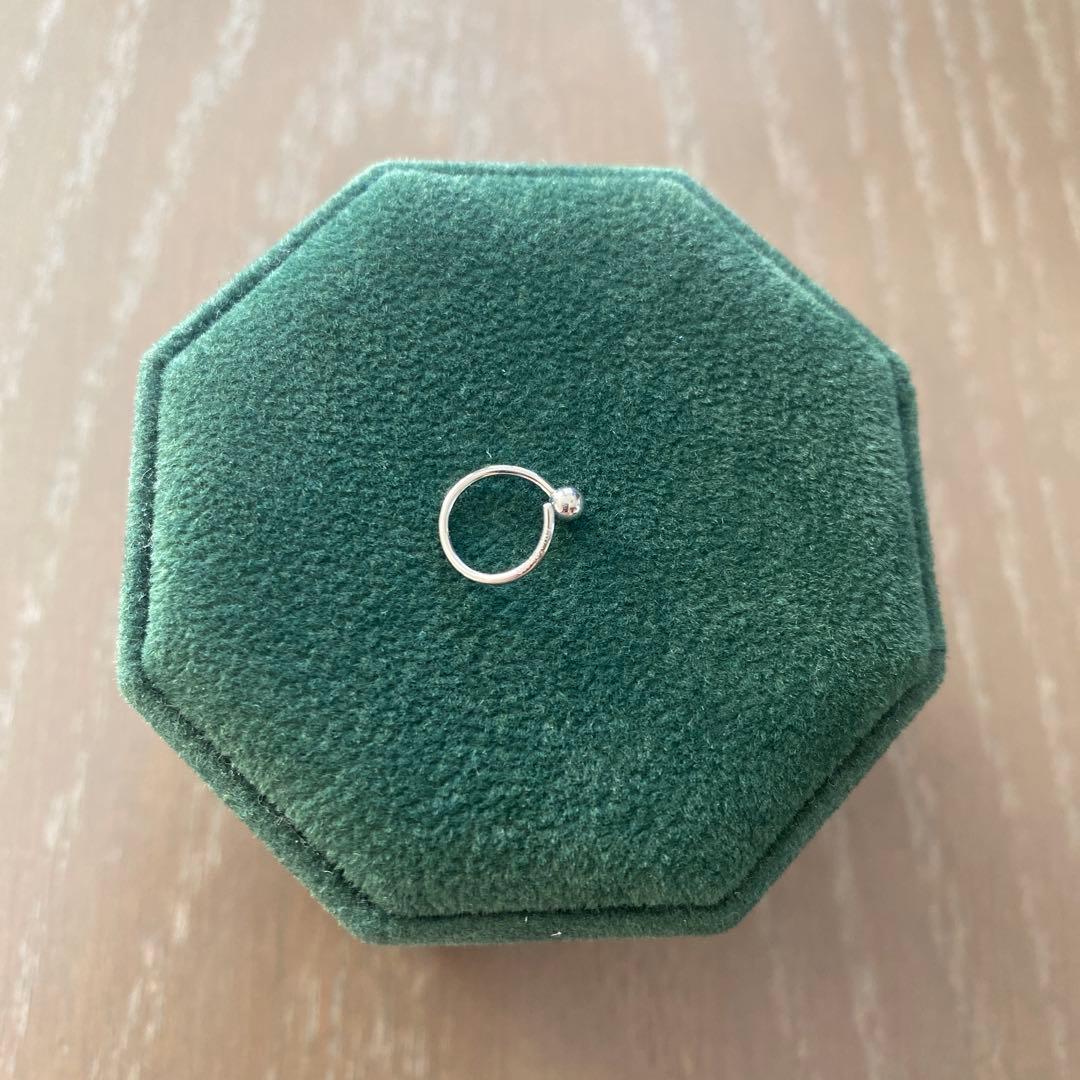 ジュエッテ　[ピンズ] PT900 ピアス コイル プラチナ シンプル 片耳用