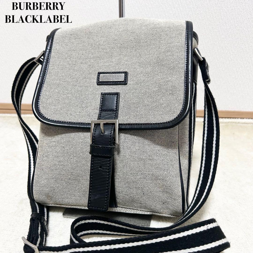 美品　バーバリーブラックレーベル　ショルダーバッグ　ノバチェック　サコッシュ