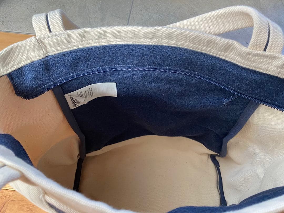 Patagonia トートバッグ ホワイト/ネイビー　美品