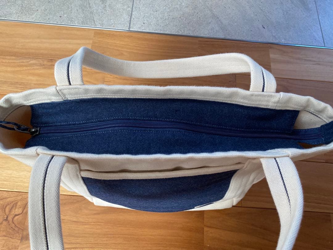 Patagonia トートバッグ ホワイト/ネイビー　美品