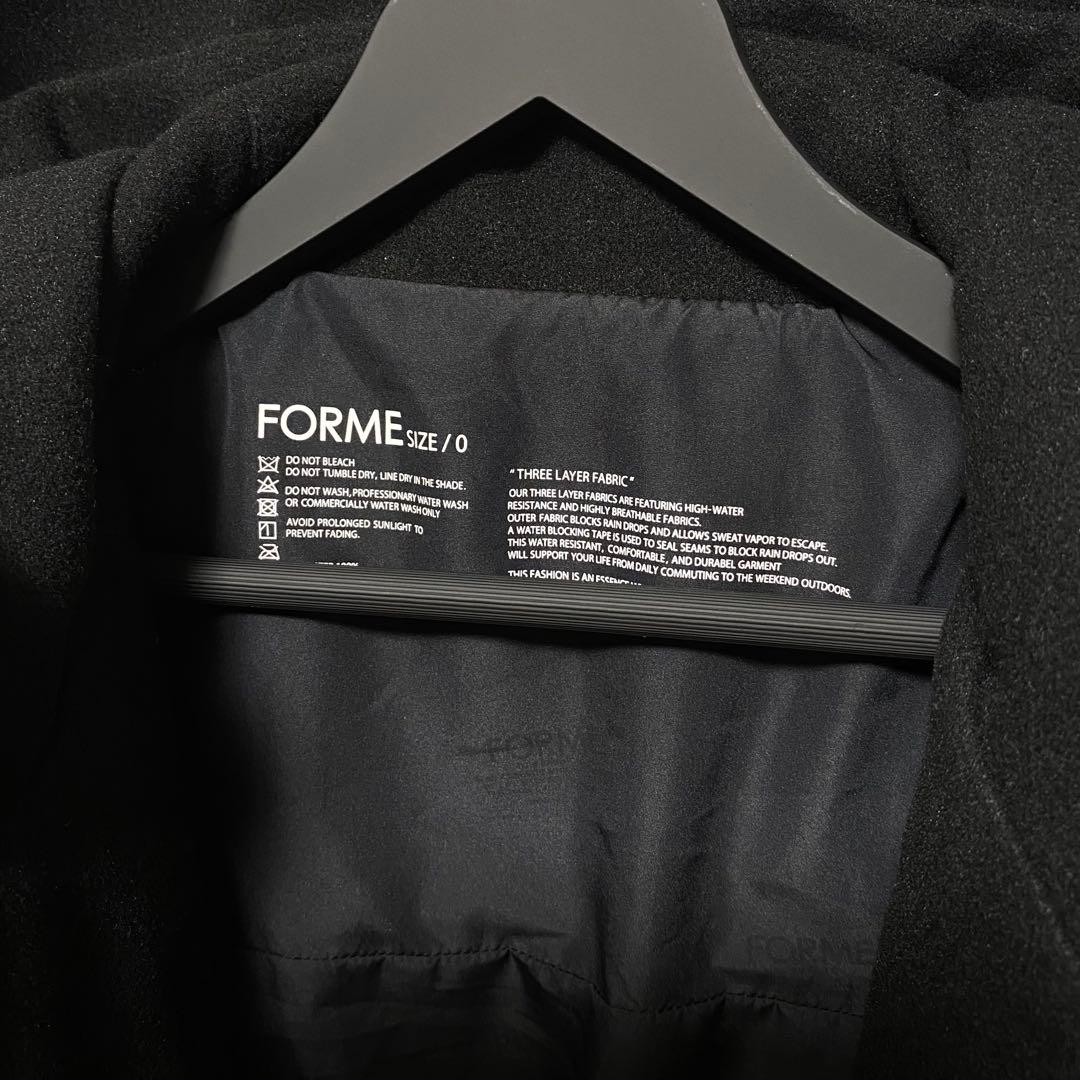 FORME ダッフルコート サイズ0 ブラック 黒 東原亜希