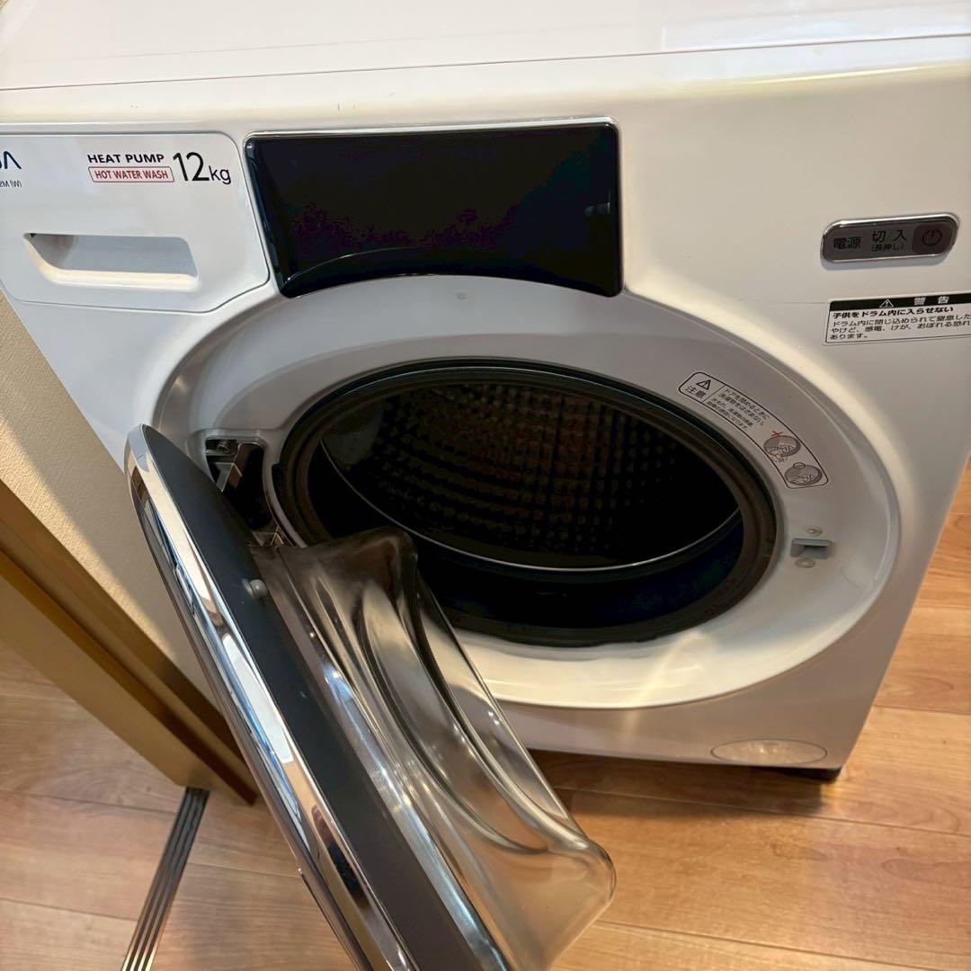 ドラム式洗濯乾燥機 AQUA AQW-D12M(W)　左開き