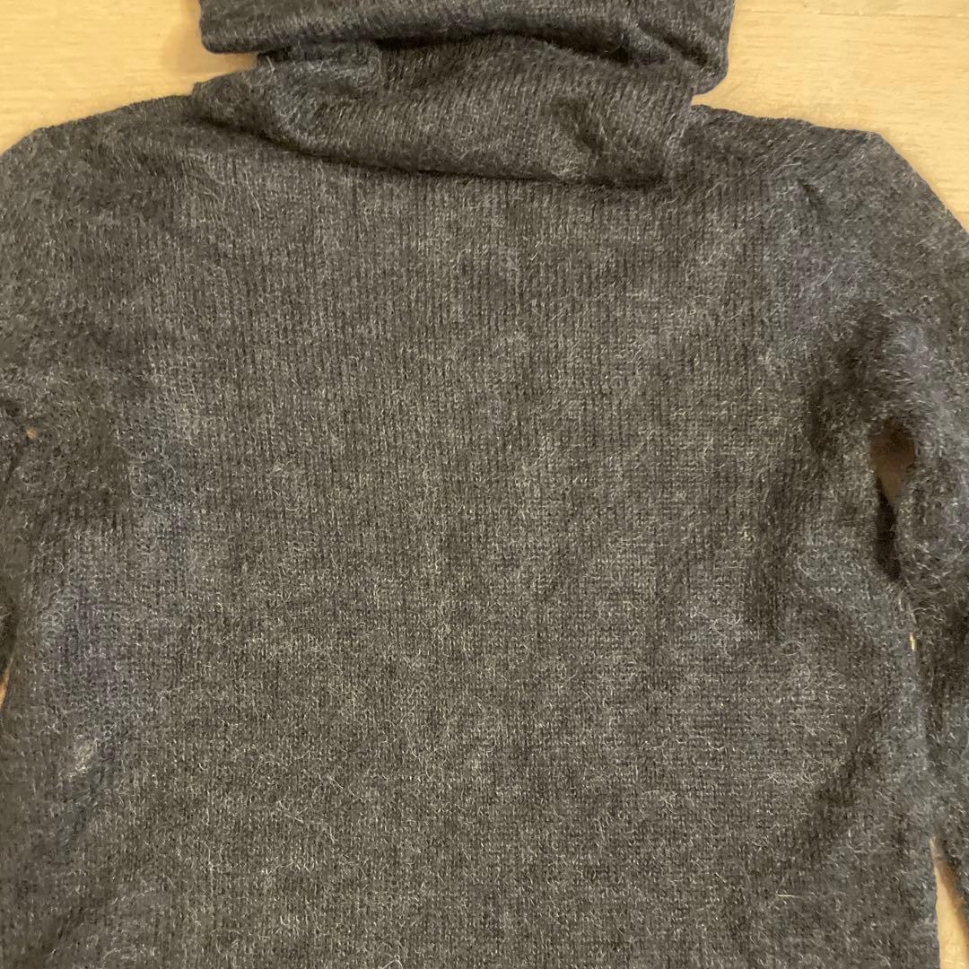 BOTTEGA VENETA 長袖タートルネックセーター グレー✖️ネイビー S