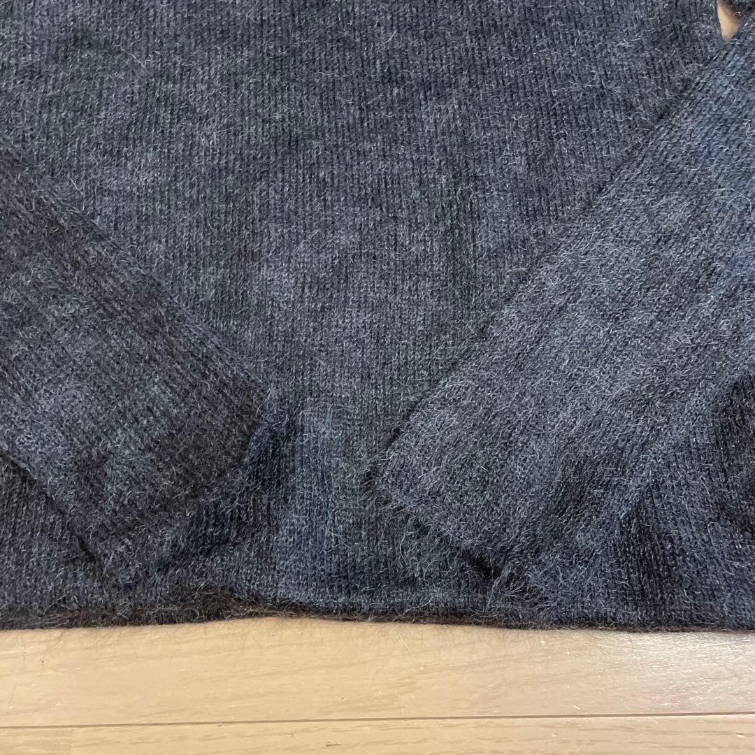 BOTTEGA VENETA 長袖タートルネックセーター グレー✖️ネイビー S