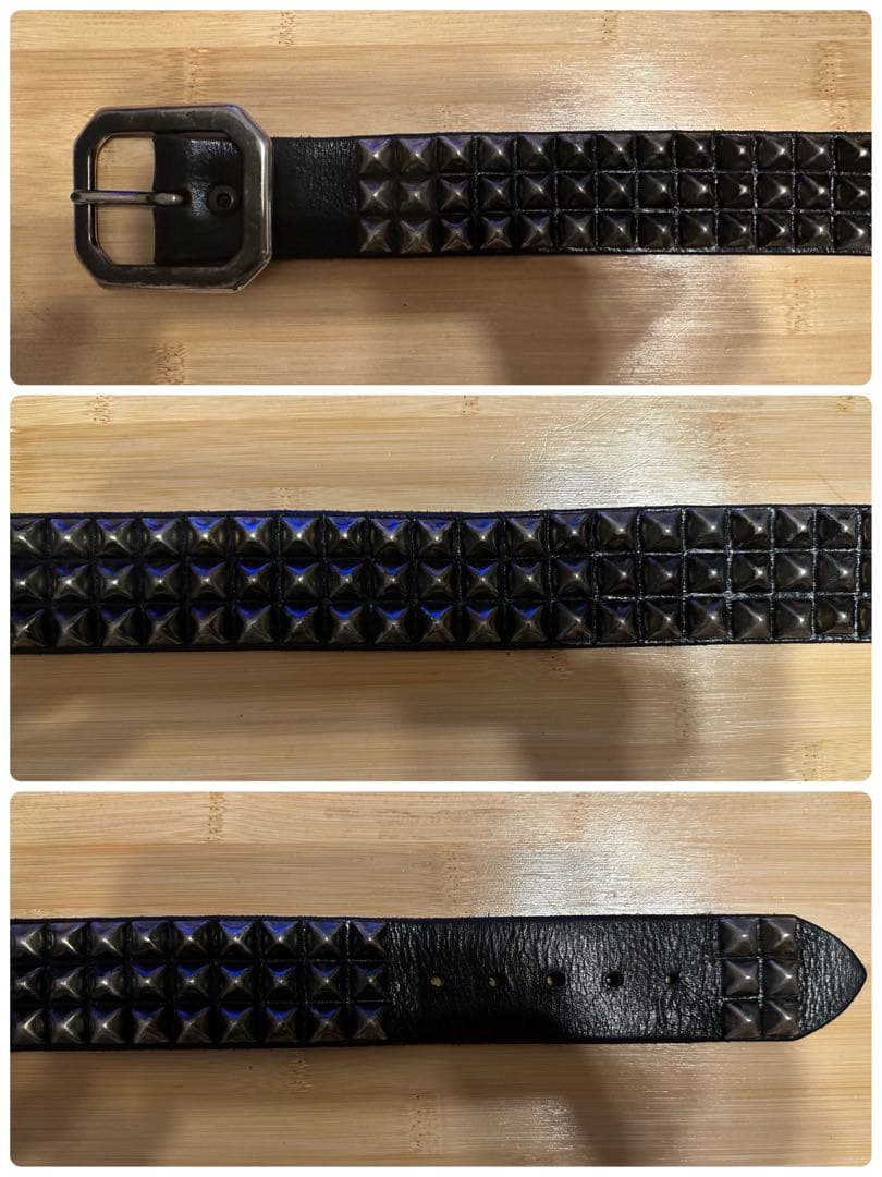 ⭐️オールドスタッズ⭐️Pyramid⭐️シルバースタッズ⭐️ブラック(茶芯)⭐️34