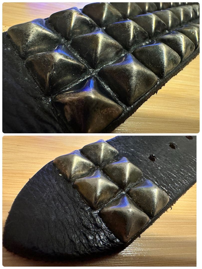 ⭐️オールドスタッズ⭐️Pyramid⭐️シルバースタッズ⭐️ブラック(茶芯)⭐️34