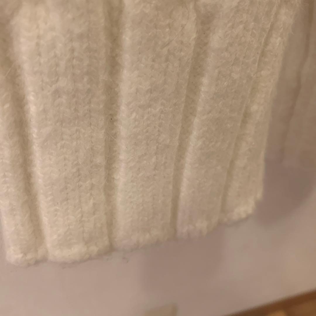 トップス ANDMARY Heart loose kint white