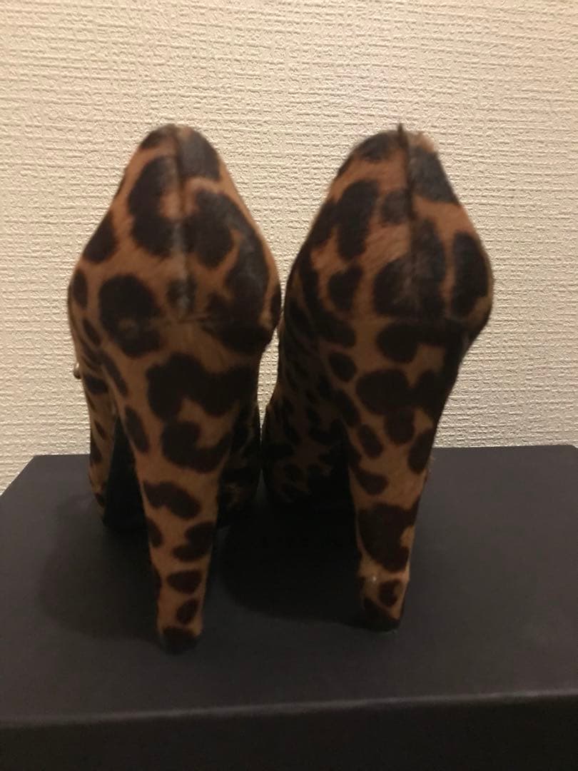PRADA ヒョウ柄 メリージェーン 高ヒールパンプス
