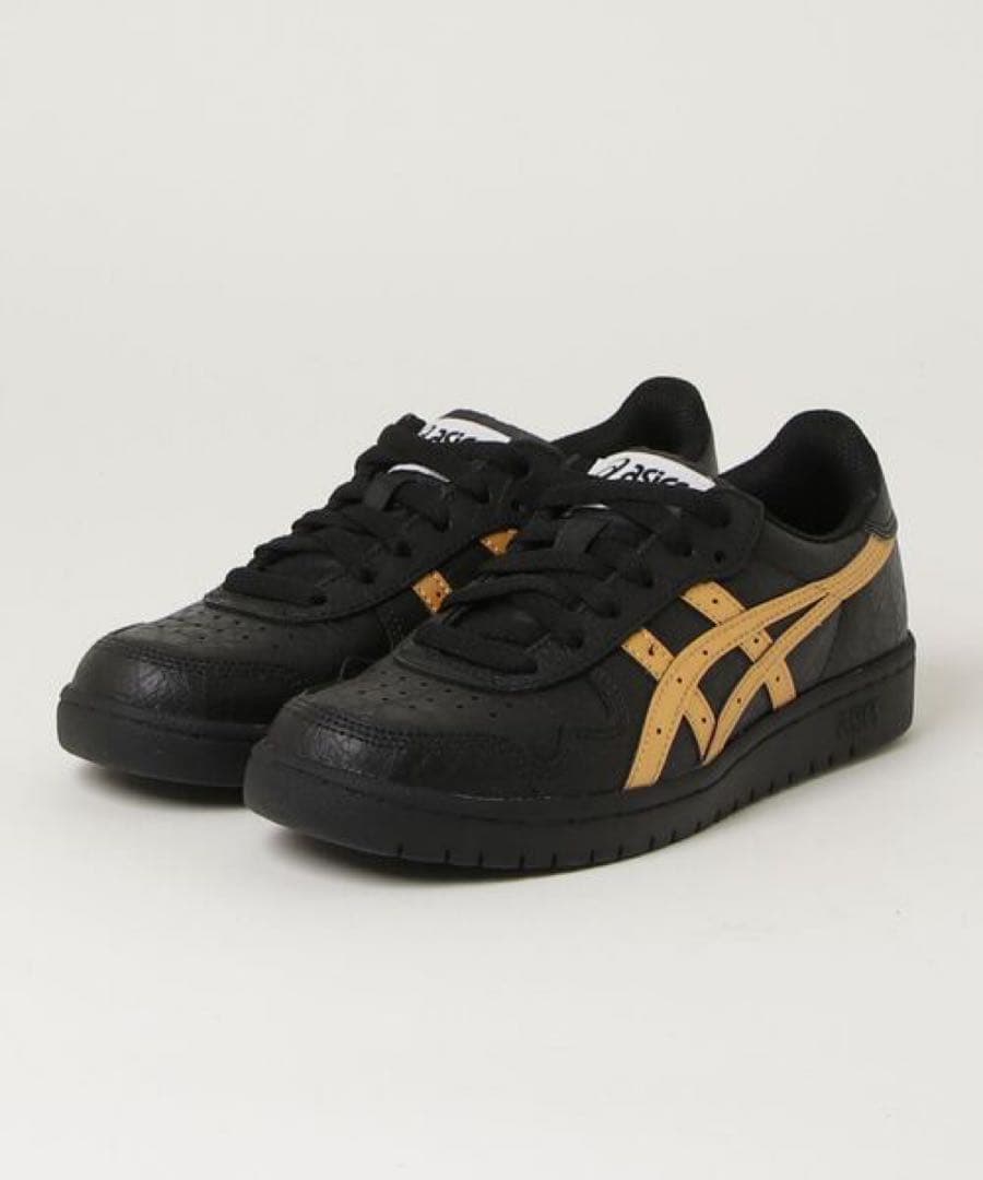 靴 asics JAPAN PRO BLACK/PURE GOLD